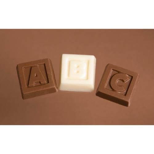 chocolate letter blocks