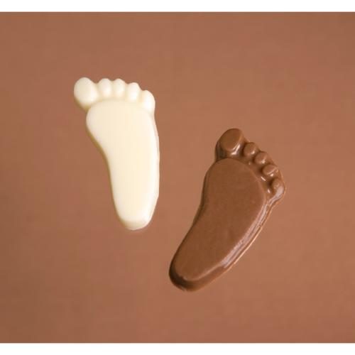 chocolate footprint, chocolate foot