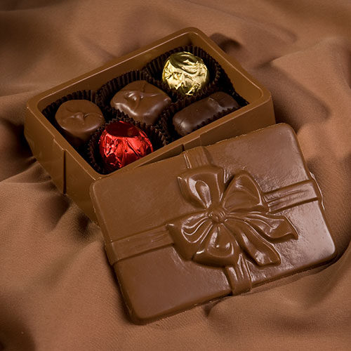 Chocolate Gift Box with Bow