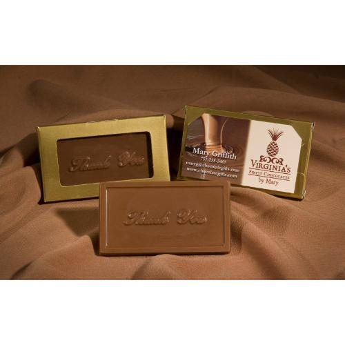 thank you chocolate business card
