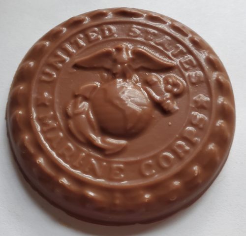 marine corp chocolate medallion