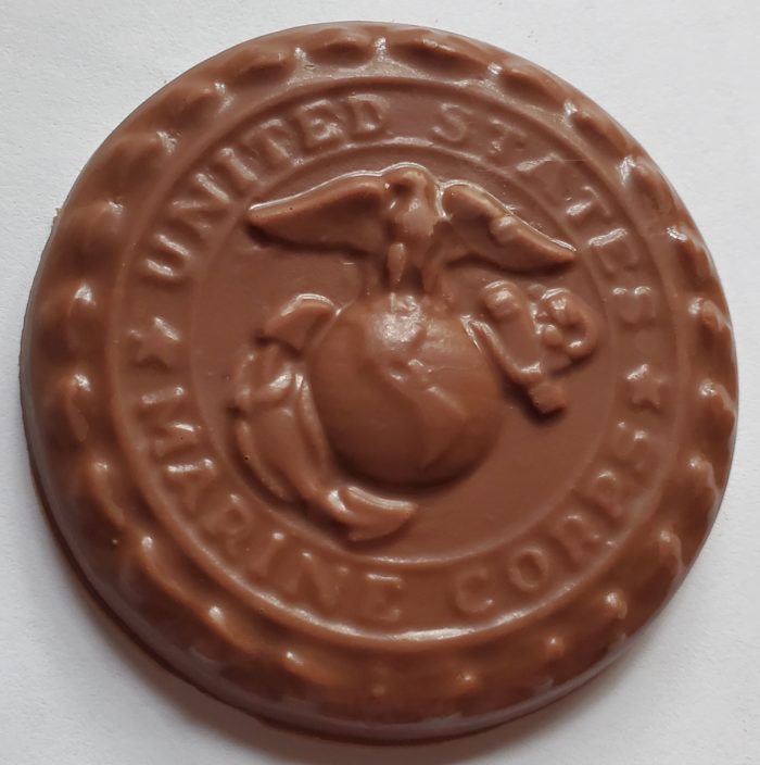 marine corp chocolate medallion
